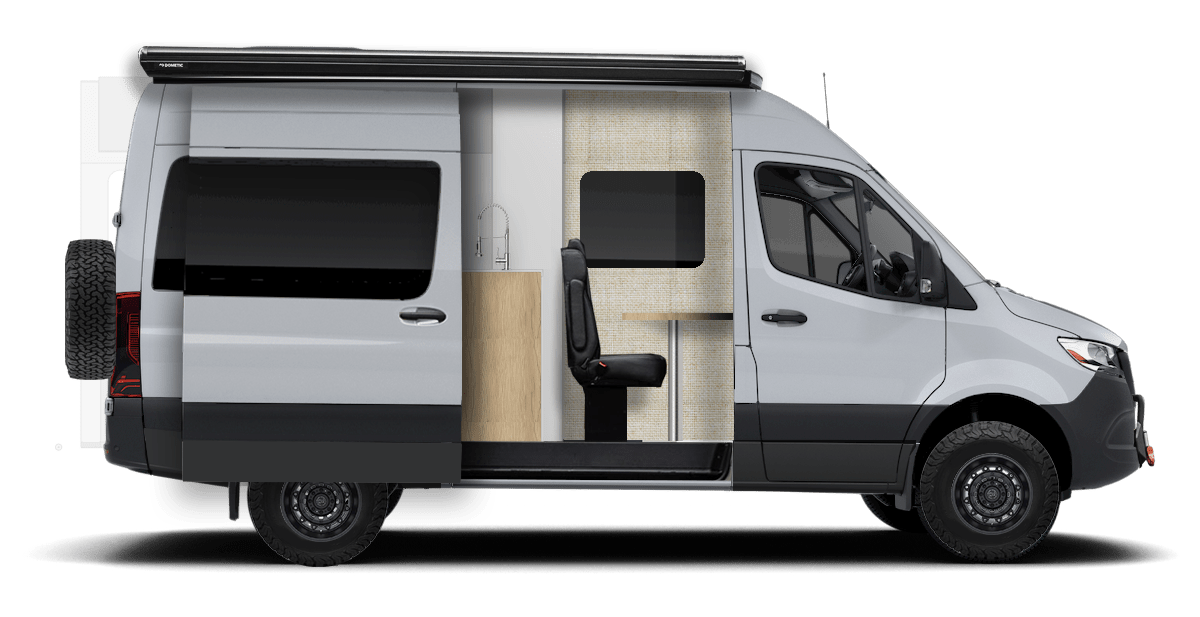Model — 144 High Roof Sprinter, side profile