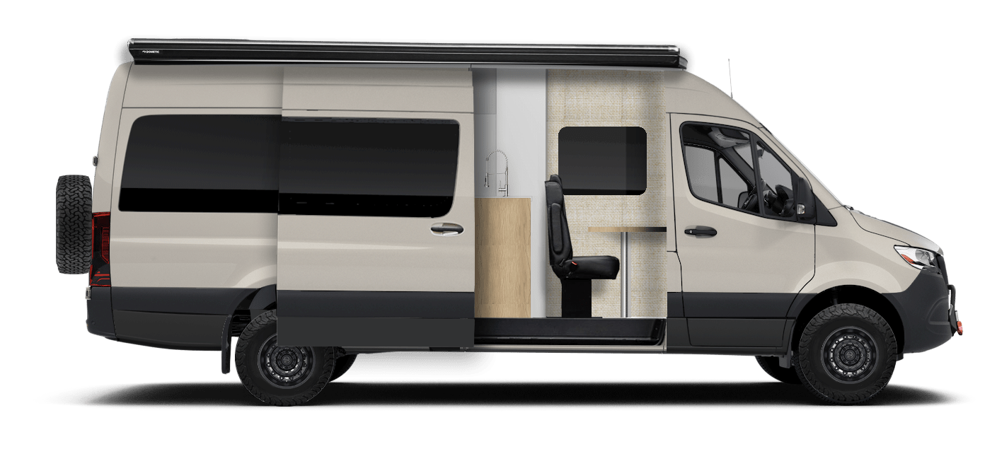 Model — 170 High Roof Sprinter, side profile